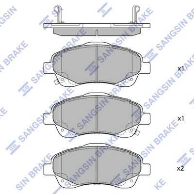 Тормозные колодки дисковые HI-Q SP1576
