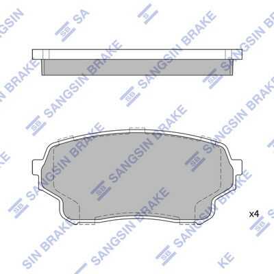 Sp1583 колодки дисковые п. HI-Q SP1583