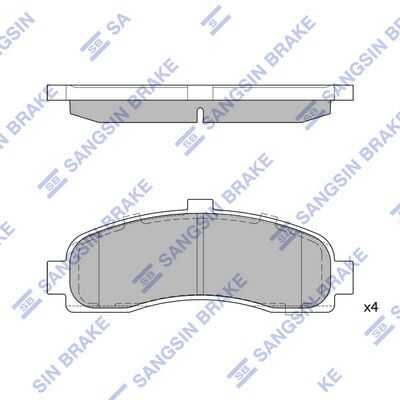 Тормозные колодки дисковые HI-Q SP1586