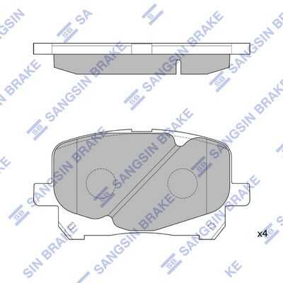 Колодки дисковые передние HI-Q SP1591