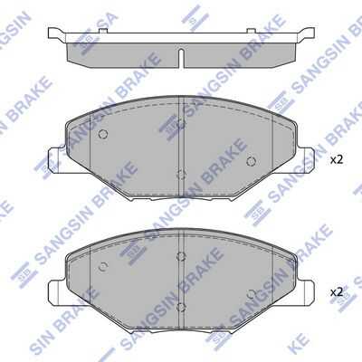 Колодки дисковые передние HI-Q SP1595