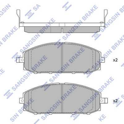 Колодки дисковые передние HI-Q SP1599