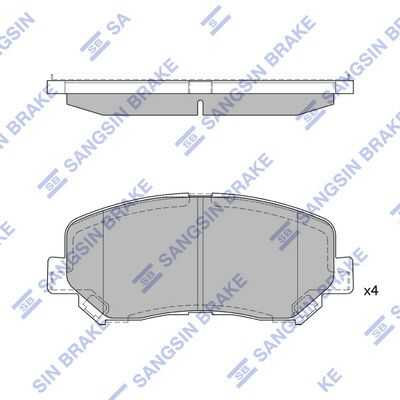 Колодки дисковые передние HI-Q SP1671