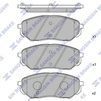Колодки дисковые передние HI-Q SP1690