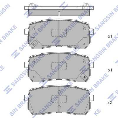 Колодки дисковые задние HI-Q SP1691