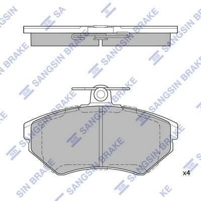 Тормозные колодки дисковые HI-Q SP1708