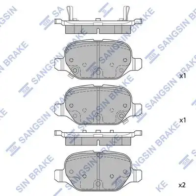 Sp1709 колодки дисковые задние HI-Q SP1709