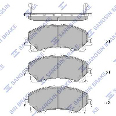 Колодки дисковые передние HI-Q SP1714