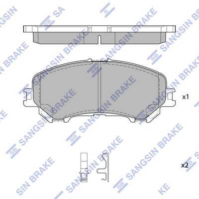 Колодки дисковые передние HI-Q SP1715