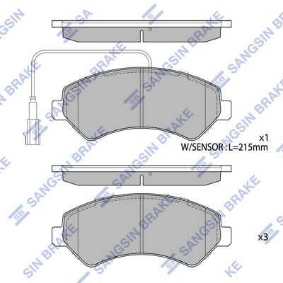 Колодки тормозные HI-Q SP1716