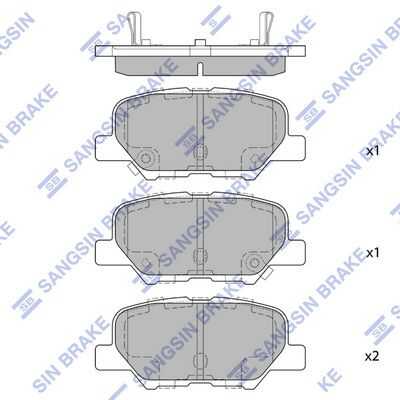 Тормозные колодки дисковые HI-Q SP1731