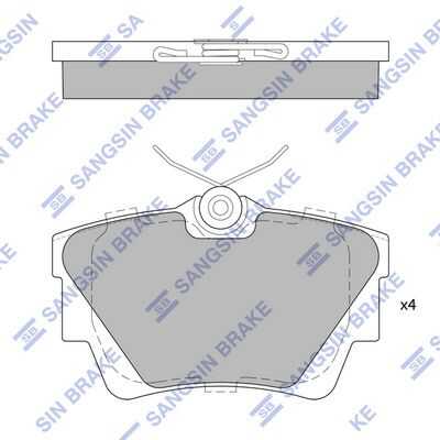 Колодки тормозные HI-Q SP1742