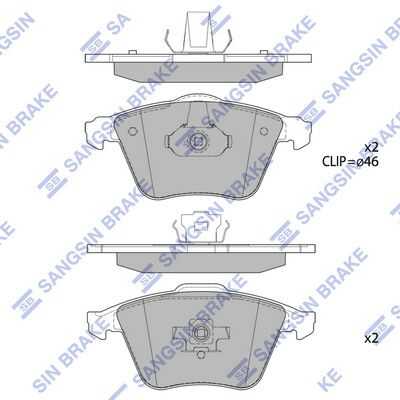 Колодки тормозные HI-Q SP1784