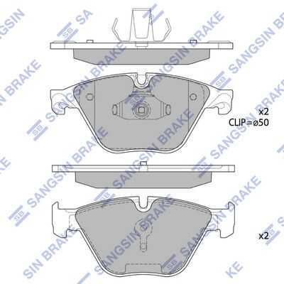 Hi-q тормозные колодки HI-Q SP1821