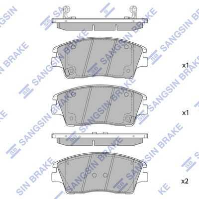 Тормозные колодки дисковые HI-Q SP1844