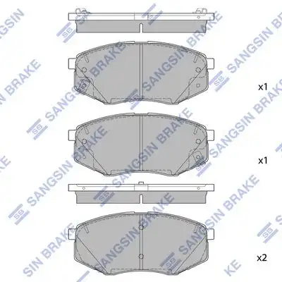 Sp1847 колодки тормозные дисковые передние HI-Q SP1847