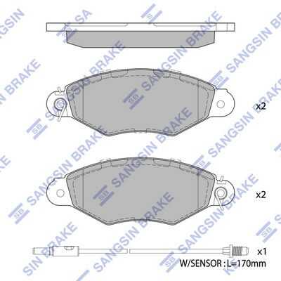 Колодки тормозные HI-Q SP1891