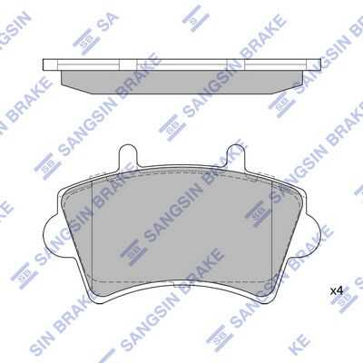 Колодки дисковые передние HI-Q SP1894