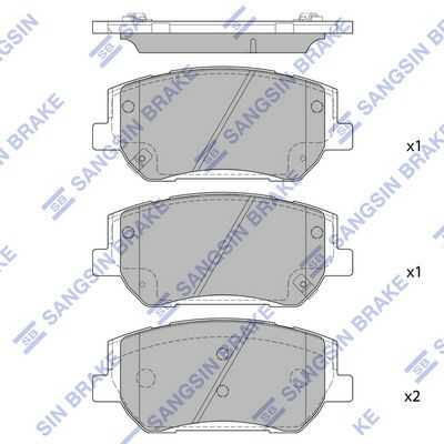 Колодки тормозные дисковые HI-Q SP1913