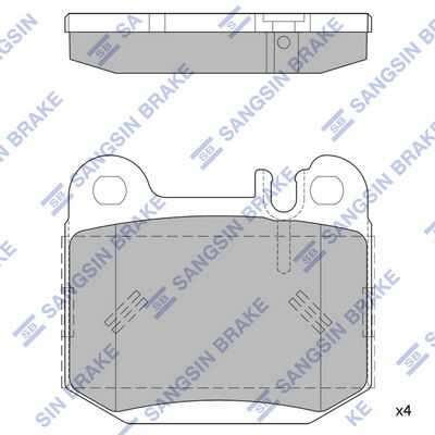 Колодки дисковые задние HI-Q SP1930