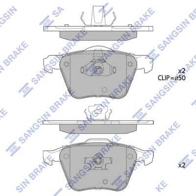 Колодки дисковые передние HI-Q SP1932