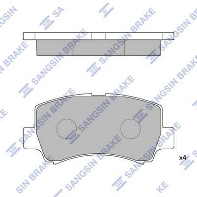 Колодки дисковые п. HI-Q SP2021