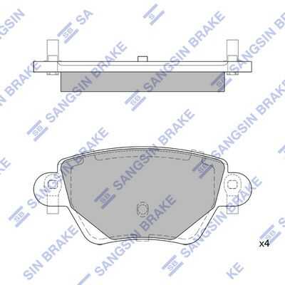 Тормозные колодки дисковые HI-Q SP2031
