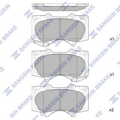 Колодки дисковые передние HI-Q SP2033
