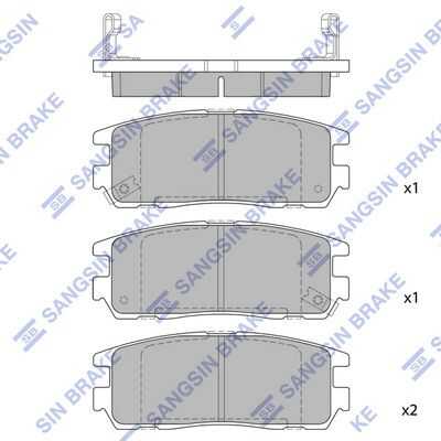 Тормозные колодки дисковые HI-Q SP2089