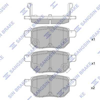 Тормозные колодки дисковые HI-Q SP2094
