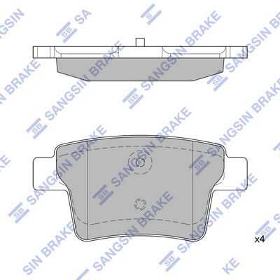 Тормозные колодки дисковые HI-Q SP2095