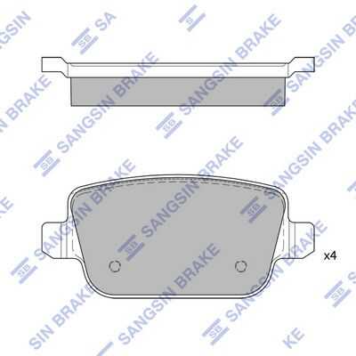 Тормозные колодки дисковые HI-Q SP2101R