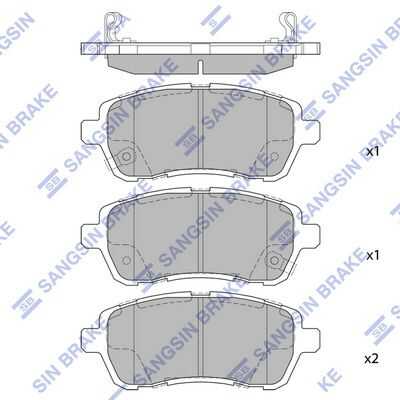 Колодки дисковые передние HI-Q SP2113
