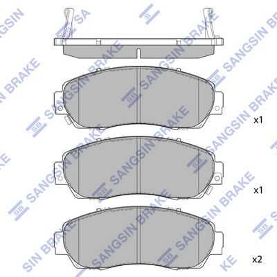 Тормозные колодки дисковые HI-Q SP2115