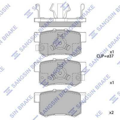Колодки дисковые задние HI-Q SP2116