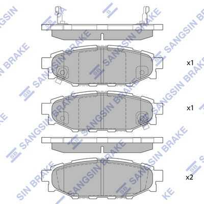 Колодки дисковые задние HI-Q SP2118