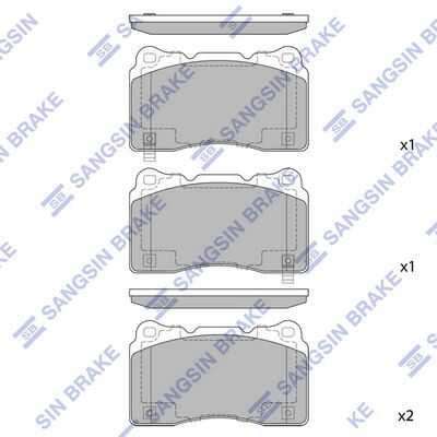 Колодки тормозные HI-Q SP2119