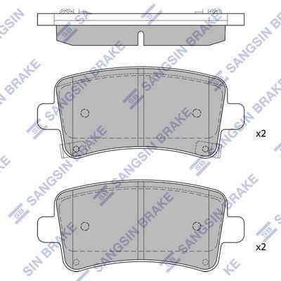 Колодки тормозные дисковые HI-Q SP2135