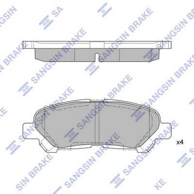 Тормозные колодки дисковые HI-Q SP2136