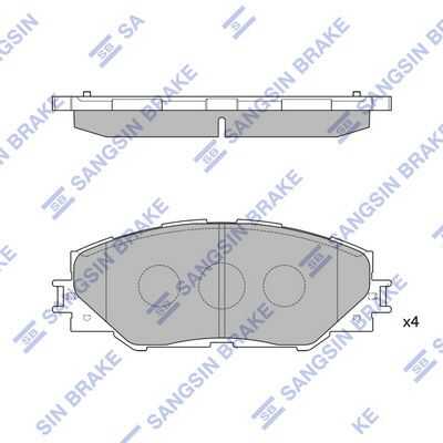 Колодки дисковые передние HI-Q SP2138