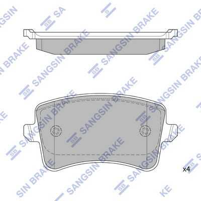 Колодки тормозные HI-Q SP2146