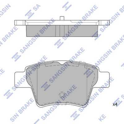 Колодки тормозные HI-Q SP2153
