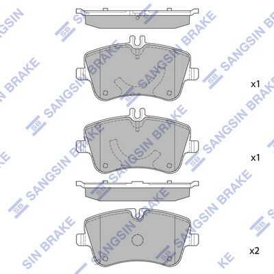 Тормозные колодки дисковые HI-Q SP2191