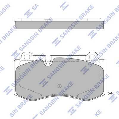 Тормозные колодки дисковые HI-Q SP2195