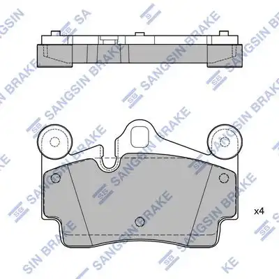 Sp2198 колодки дисковые зад. HI-Q SP2198