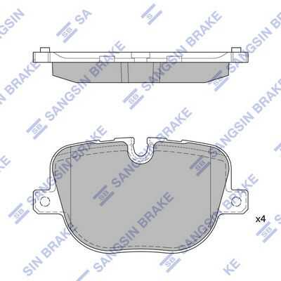 Колодки тормозные дисковые HI-Q SP2237