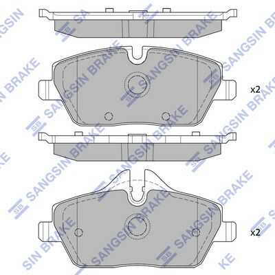 Колодки тормозные HI-Q SP2245