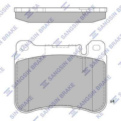 Колодки тормозные дисковые HI-Q SP2329