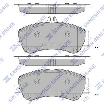 Тормозные колодки дисковые HI-Q SP2330