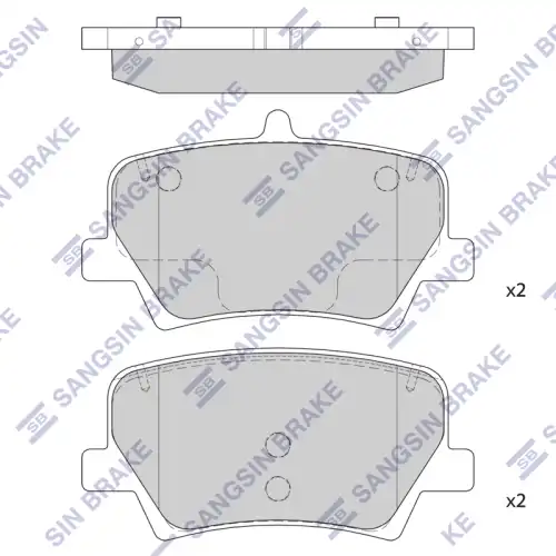 Sp2590 колодки тормозные дисковые задние HI-Q SP2590